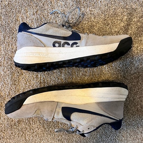 Mens Nike ACG Lowcate Wolf Grey and Navy Size 9.5 - Picture 6 of 13